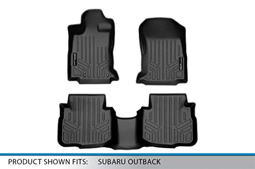 SMARTLINER All Weather Custom Fit Floor Mats 2 Row Liner Set Compatible with 2020-2025 Subaru Legacy - color: Subaru Legacy 2020 - 2025