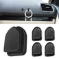 5PCS Car Dashboard Mini Hooks, Car Key Holder, Multifunctional Auto Dashboard Hook, Universal Interior Auto Accessories Self Adhesive Backseat Hanger for Key, Mask, Charging Cable - color: Black