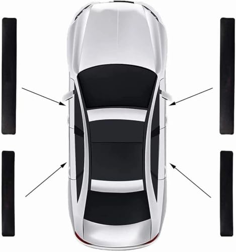 4Pcs z71 Letter Emblem Front/Rear Door Car Door Sill Plate Protectors Scuff Plate (Black Red)