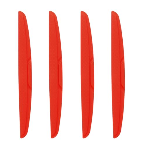 HARFINGTON 4pcs Car Door Edge Guards Protectors Silicone Anti-Collision Side Doors Edge Protector Trim Strip Anti-Scratch Universal Vehicle Exterior Accessories for Car SUV Pickup Truck, Red - color: Red