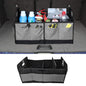 Car Trunk Organizer, Large Capacity Oxford Cloth Car Storage Box, Collapsible Multi-Compartment Organization Container, Waterproof Auto Interior Storage Accessories (Gray)