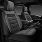 CAR PASS Car Seat Covers Front Seats Only, Universal Fit Automotive Interior Waterproof 3D Foam Back Support Car Seat Covers for Trucks Vans and SUVs Airbag compatible 2 Pieces black gray grey - color: Gray Two Front