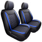 Tomatoman Tacoma Seat Covers Customized for 2005-2025 2026 Sport Extended SR V6 Crew Cab, Waterproof Faux Leather Car Cushions(2 PCS Front, Black-Blue) - color: 2 PCS Front/Black-Blue