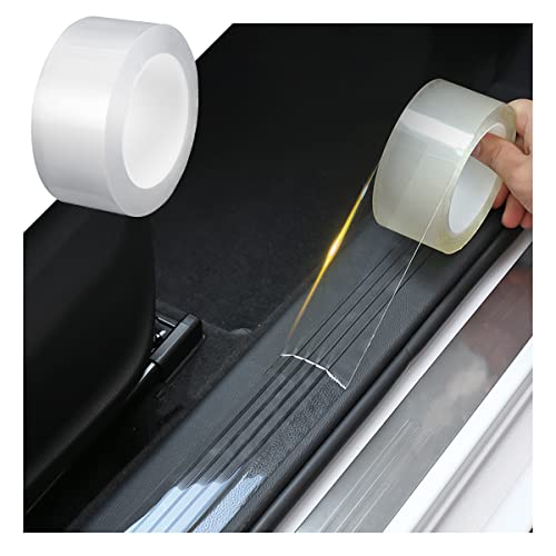 Car Door Entry Guard, Clear Trim Guard/Cover for Car Door Sill, Edge, Rear Bumper, Anti-Collision Protector Film Universal for Most Cars, Vehicles, SUVs (2" x 394", Transparent) - color: Transparent, size: 2" x 394"