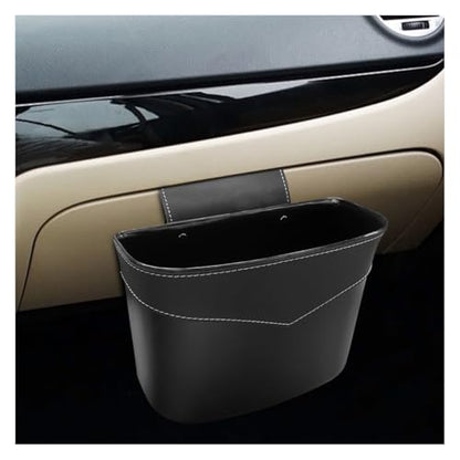 Mini Car Trash Can - Leak-Proof Hanging Car Garbage Can Auto Trash Bag Organizer - Small Garbage Bin Container Vehicle Glove Box Storage Accessories for Cars Home Office (GloveBox)