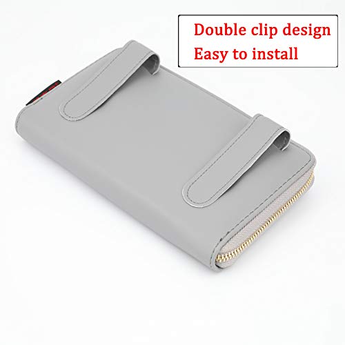 Car Tissue Box, Car Visor Tissue Holder, Car Tissue Holder, Premium Tissue case Holder for car (Gray) - color: Grey