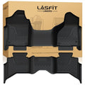 LASFIT Floor Mats for Ram 1500 2013-2018 & 1500 Classic 2019-2024 Quad Cab Bench Seat(Not for Bucket Seat/Crew Cab/New Body), All Weather TPE Custom Fit Car Mats Floor Liners 1st & 2nd Row, Black - style: 2) 1500 | 2013-2018 |Quad Cab Floor Mats