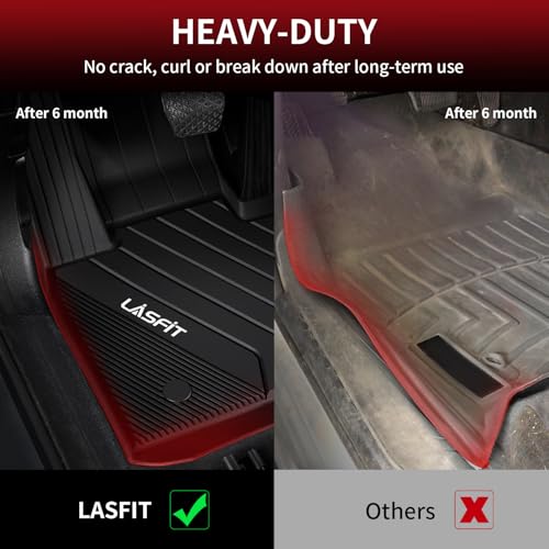LASFIT Floor Mats Fit for BMW X3 2011-2017 & BMW X4 2015-2018 xDrive28i, xDrive28d, xDrive35i, M40i, Custom Fit TPE All Weather Waterproof Floor Liners Front & Rear Rows Car Mat, Black - size: 2) X3 2011-2017 | X4 2015-2018 | Floor Mats