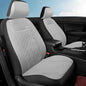 GIANT PANDA Front Car Seat Covers, Bucket Seat Covers,Faux Leather Low Back Auto Seat Covers for Cars, Trucks, Jeep, Van, SUV, Pickup, Airbag Compatible (Gray) - color: Gray(Separate headrest)