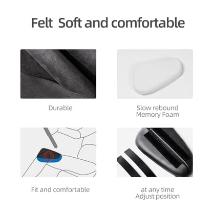 BETTERHUMZ Car Leg Pad Cushion for Alcantara Compatible with BMW 1 2 3 4 5 6 7 Series X1 X2 X3 X4 X5 X6 X7 Center Console Armrest Cushion Accessories (Driver Side)