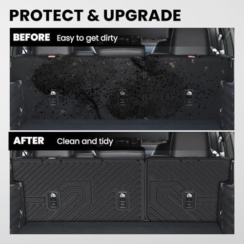 LASFIT Rear Seat Back Protector for Honda Passport 2026, All Weather TPE Pet Friendly Custom Fit Passport Second Row Back Seat Cover Mat Liner Accessories, Black - style: 7）For Honda Passport | 2026 | Seat Back Protector