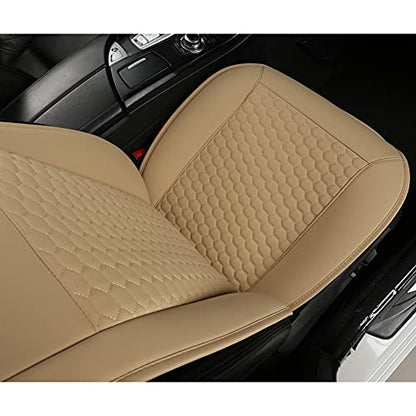 Black Panther Car Seat Cover, 1 Piece Universal Sideless Driver Seat Protector, Universal Fit 95% Vehicles, Without Lumbar Support (Beige) - color: 1 Piece Beige(without Lumbar Support)
