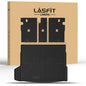 LASFIT Cargo Mat & Backrest Mats Seat Protector for BMW X3 2025 2026, Custom Fit 100% TPE All Weather Protection Car Liner for BMW X3 30 xDrive M50 xDrive Trunk Mats, Black - size: 2) X3 2025-2026 | Cargo Mat