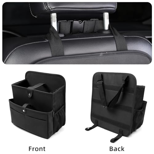 Car Seat Organizer，Universal Fit for Front & Back Seats-Hanging Letters/Legal Folders/Laptops and Tablets，Compatible with Cars, Trucks, and Vans