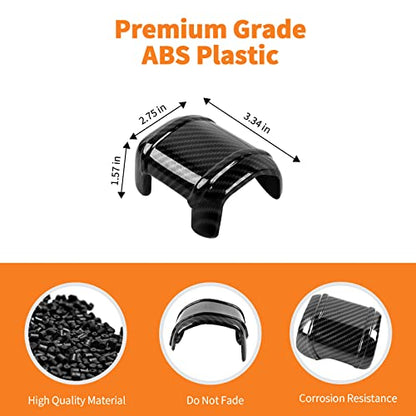 Carbon Fiber Gear Shift Knob Cover Stick Shifter Cap Cover Compatible with Ford F150 2021-2026+ - color: Carbon Fiber