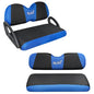 Golf Cart Seat Covers Front & Rear Set for Club Car Precedent | Also Fits Club Car Tempo & Yamaha G29 | Breathable Mesh | Cool & Sweat-Proof | Machine Washable | Easy to Install, Black&Blue - color: Black & Blue, size: Rear + Front Seat Precedent TEMPO YA