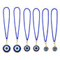 NBEADS 6 Pcs 3 Styles Evil Eye Car Hanging Ornament, Evil Eye Rear View Mirror Car Charm Turkish Blue Eye Car Accessories for Car Decoration Wedding Party Christmas Favors Gift