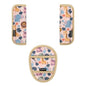 3 Pcs Car Seat Straps Shoulder Pads Suit for Kids : Ultra-Soft Child Car Seat Strap Covers, Kids Car Seat Strap Pads, Cute Plush Printed Seat Belt Covers, Hip Support, for Pushchair, Baby Stroller