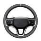 MEWANT Hand Stitch Customized Steering Wheel Cover Wrap for Land Rover Range Rover Sport III(L461) 2023-2024 / Discovery Sport (L550) 2021-2024 / Range Rover Evoque II(L551)/ Range Rover Velar (L560) - color: Real Leather Customize