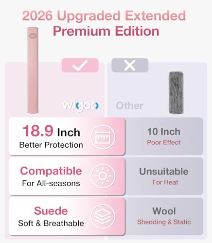 Wigoo 2026 Upgraded Premium Pink Car Seat Belt Cover, [Reduces Neck Friction & Enhances Comfort], Soft Safe Seat Belt Shoulder Pad, Universal Fit,(2 Packs, 18.9Inch), Extended Version - color: Pink, size: 18.9in - 2PCS