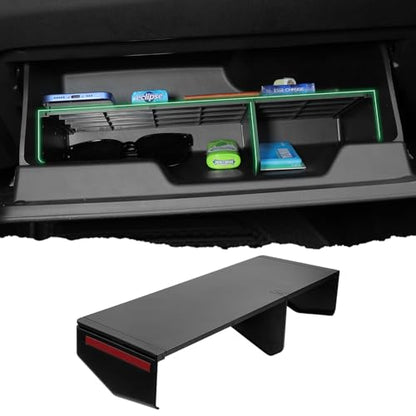 Karltys Glove Box Organizer with Storage Divider, Center Console Organizer Tray for Chevy Equinox(LT/Active/RS) 2025-2026 Accessories ABS Material