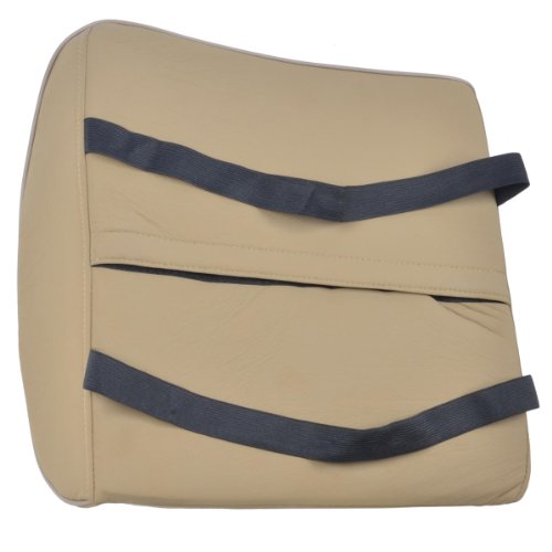 BDK Universal Fit Cushioned Back Car Support Lumbar - (Beige) - color: Beige
