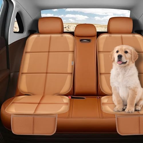 Car Seat Protector for Child Car Seat, Durable 600D Fabric Waterproof Car Seat Cover with Thick Pad Non-Slip Backing，No Imprints (Tan-1 pc) - color: Tan-1 pc