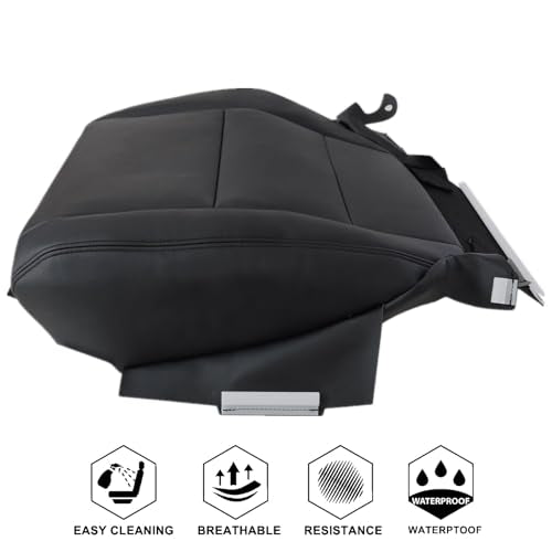 NLQR Front Driver and Passenger Side Bottom & Top Replacement Seat Covers Black Microfiber Leather Compatible with Honda Accord 2008-2012 - color: Black