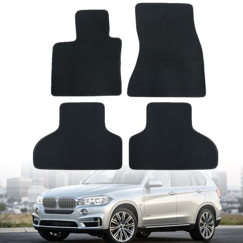 GXARTS Waterproof Car Floor Mats Carpet Full Set Fit for BMW X5 F15 2013 2014 2015 2016 2017 2018 | All-Weather Protection, with Anti Sliding Back | Automobile Floor Liner Accessory