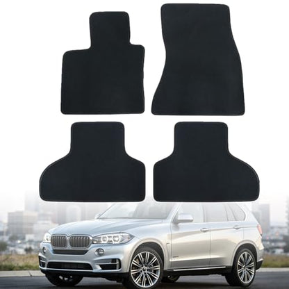 GXARTS Waterproof Car Floor Mats Carpet Full Set Fit for BMW X5 F15 2013 2014 2015 2016 2017 2018 | All-Weather Protection, with Anti Sliding Back | Automobile Floor Liner Accessory