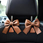 2-Pack Car Purse Hooks for Hanging Purses and Bags, Cute Bow car seat headrest Hooks for Hanging car Purse Hooks. (Brown) - color: Brown