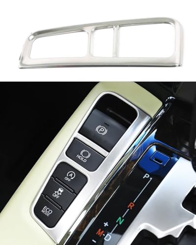 Car Accessories Fit for Toyota Alphard 2015-2021 Stainless Steel Interior Gear Shift handbrake Switch Panel Cover Trim 2PCS Set（Matte Silver） - color: Matte Silver