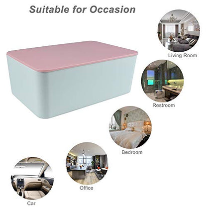 Diaper Wipes Dispenser, Tissue Storage Box Case, Wet Wipe Dispenser Holder with Lid for Home, Office, Cars (Pink) - color: Pink
