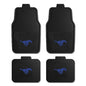 Fanmats Southern Methodist University Mustangs - Blue Set of 4 Car Mats for Cars, SUV, Pickups - All Weather Protection, Deep Reservoir Design, Universal-3D NCAA logo-29”x17” Front -14”x17” Rear Mat