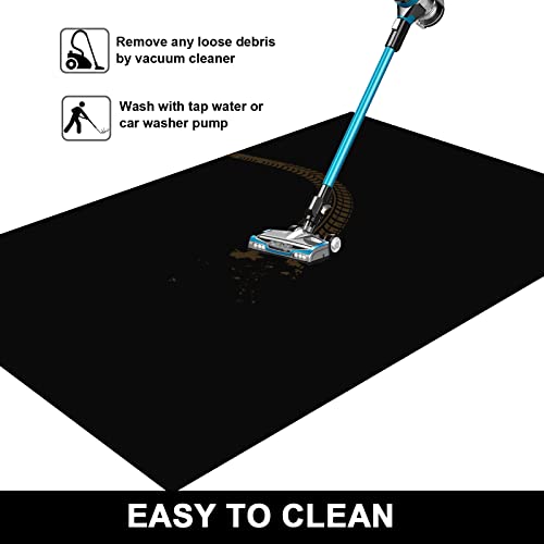AiBOB Oil Spill Mat, 36 X 60 inches, Garage Floor Mat Under Car, Waterproof Backing Absorbent Pad Protects Floor, Durable, Reusable, Black