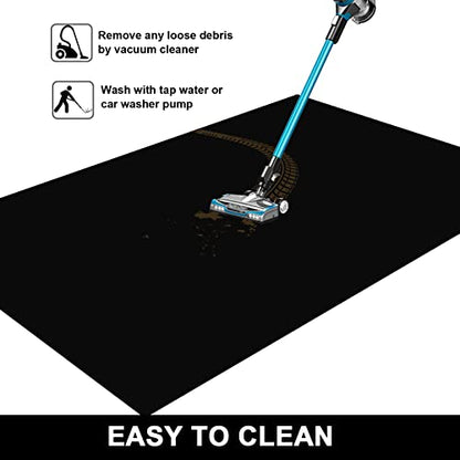 AiBOB Oil Spill Mat, 36 X 60 inches, Garage Floor Mat Under Car, Waterproof Backing Absorbent Pad Protects Floor, Durable, Reusable, Black