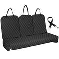 Dog Car Seat Cover for Back Seat - Waterproof, Non-Slip, Pet Bench Seat Covers, with 60/40 Split Bench Fit, Universal Size for Sedans, Trucks & SUVs, Machine Washable, Non-Stick Fur & Durable, M-Black - size: Medium