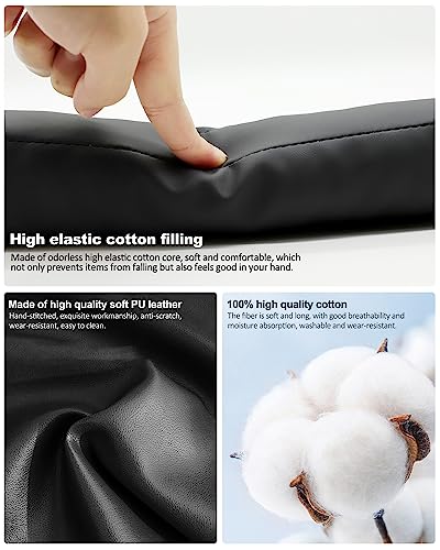 Leather Car Seat Gap Filler Spacer Universal Seat Gap Filler Plug for Car SUV Truck Fit Organizer Fill The Gap Between Seat and Console Stop Things from Dropping
