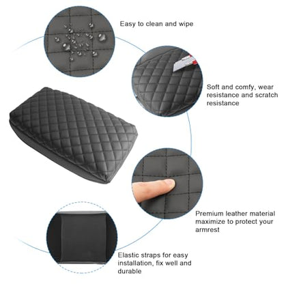 SXCY for 2023-2025 2026 2027 Honda HRV Armrest Cover Pad for 2025 2026 2027 Honda HRV Accessories 2025 2026 2027 HRV Center Console Cover Middle Console Cover w/Soft Cotton Cushion (Added-Pad) - color: 2023-2025 2026 2027 HRV Add Pad