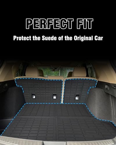 Cargo Liners Backrest Mat for Acura RDX Accessories 2019-2025 2026 with Hook&Loop Rear Trunk Mat Rear Seat Back Cover Protector All Weather Anti-Slip Split Dog Liner - color: Acura RDX 2019-2025 2026, size: Backrest Mat + Trunk Mat