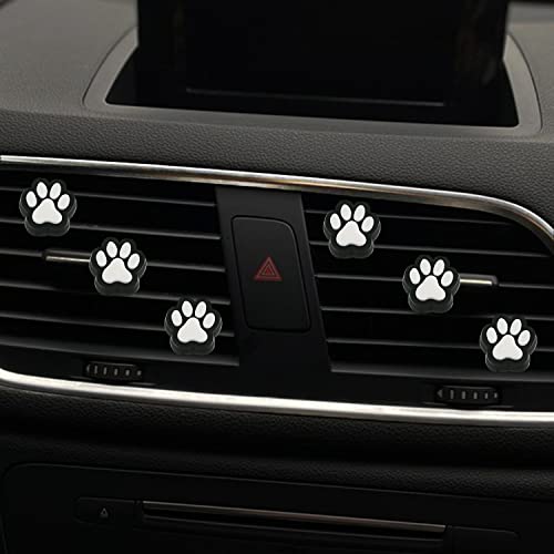 6 Pcs Dog Paw Air Vent Clips, Cute Dog Cat Print Car Air Fresheners Vent Clips Funny Car Decoration Interior Decor Accessories for Women Men