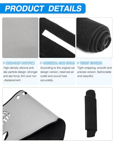 Cartist Dash Cover Compatible with Toyota 4Runner Pickup Truck 1989-1995 Dashboard Cover Mat Non-Slip Carpet Sunshield Glare UV Rays Protector