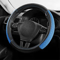 Skechers Steering Wheel Cover,Max Cushioning Leather Steering Wheel Cover Universal Fit 14" 1/2-15" Car Wheel Protector for Men Women Fit Suvs,Vans,Sedans,Car,Trucks,Blue - color: BLue