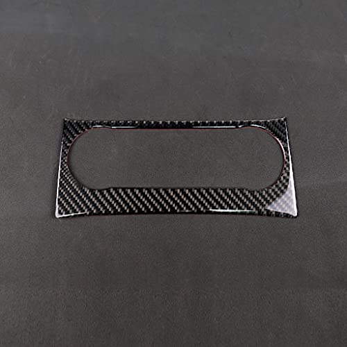 for Mercedes-Benz C-Class W204 2011-2013 Real Soft Carbon Fiber Air Condition Panel Cover Trim AC Conditioner Center Control Panel Frame Sticker Car Interior Accessories - color: A/C Control Panel