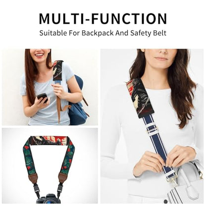 Seat Belt Cover Pads Japanese Flag Samurai Car Seat Belt Covers for Women Men Adults Kids Soft Comfortable Auto Seatbelt Cushion Shoulder Strap Pad Handle Wraps, 1 Pair - color: Japanese Flag Samurai