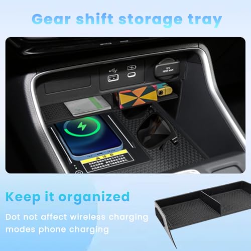 4PCS Center Console Organizer Compatible with 2023 2024 2025 2026 Honda CRV Secondary Box Insert Divider Armrest Storage Tray Hidden Storage Tray Cup Holder Interior Accessories - size: 3 Pcs Center Console Organizer+Cup Holder