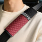 wuyaoyao 2PCS Bling Car Seat Belt Cover Pad, Breathable Leather Seatbelt Covers for Cars, Soft Comfortable Seatbelt Shoulder Strap Covers, Rhinestone Auto Seat Belt Protector Cushion (Wine Red) - color: Wine Red
