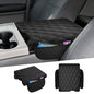 Autorder Center Console Cover for 2015-2025 Ford F150/2017-2025 F250 F350 F450 Accessories Armrest Cover with Storage Bag Anti-Scratch Middle Console Pad Leather Armrest Pad(Jump Seat Only) - size: 2015-2025 Ford F150 with Jump Seat