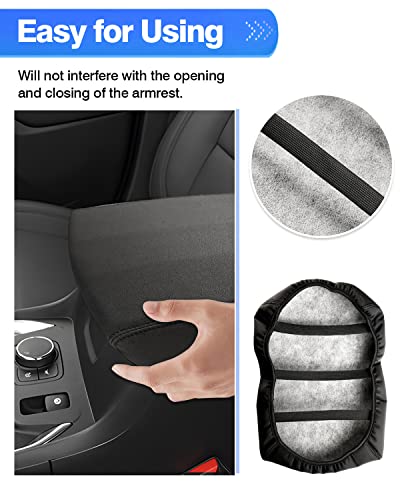 Autorder Center Console Cover for 2018-2024 Chevrolet Traverse Accessories Armrest Cover Anti-Scratch Middle Console Pad Leather Armrest Protector - size: 18-24 Chevy Traverse