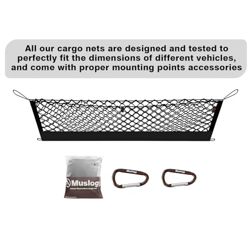 Trunk Cargo Net Compatible with 2017-2022 Honda CR-V Accessories, SUV Sedan Cargo Organizer Storage Net with Heavy Duty Carabiners - style: 2017-2022 CR-V